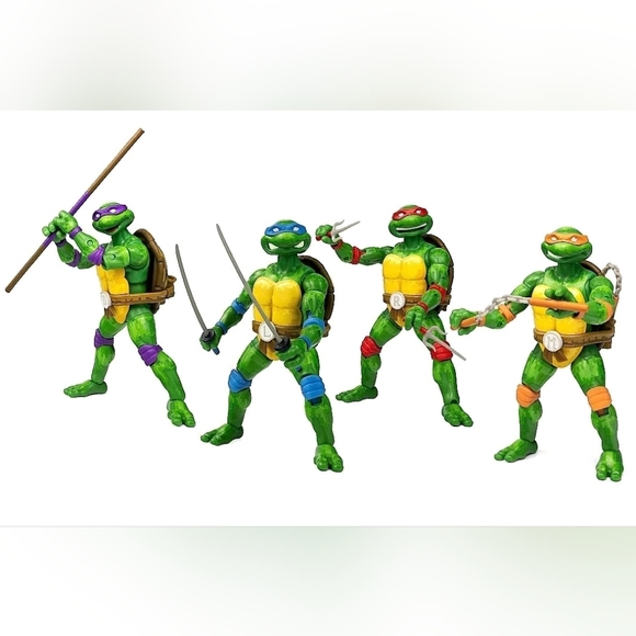Loyal Subjects BST AXN Arcade Game Teenage Mutant Ninja Turtles 7 Figure Bundle - Picture 6 of 12